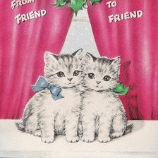 Схема вышивки «котята»