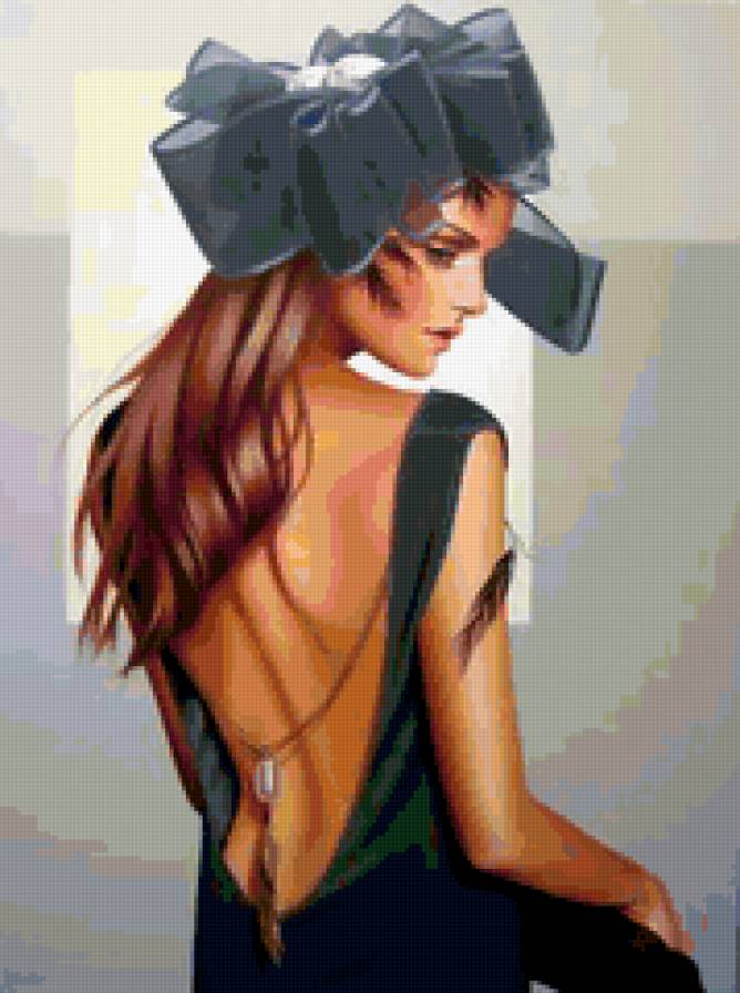 девушка - красота, одиночество, картина, любовь, девушка - предпросмотр