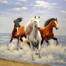 Схема вышивки «тройка»