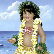 Схема вышивки «девочка»