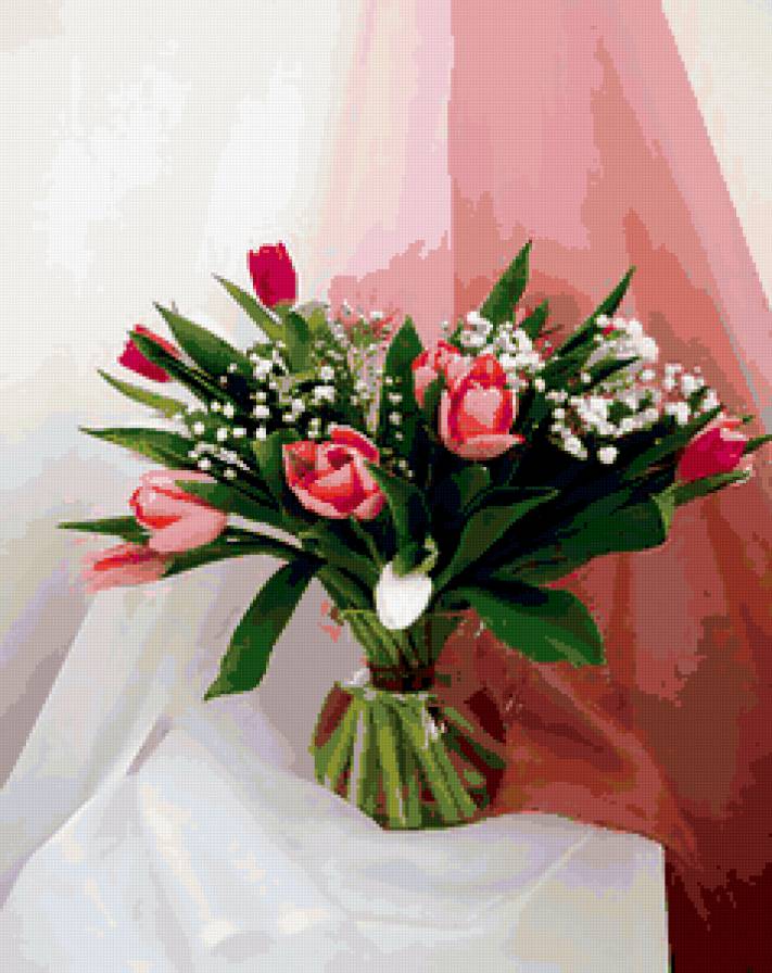 тюльпаны - букет, цветы, тюльпаны - предпросмотр