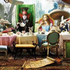 Схема вышивки «безумное чаепитие»