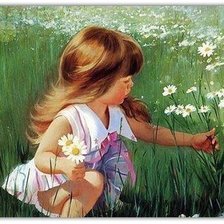 Схема вышивки «Девочка»