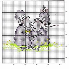 Схема вышивки «Барашки»