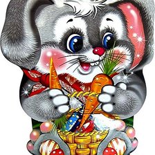 Схема вышивки «Зайка»