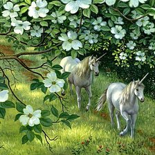 Схема вышивки «Весенний бег»