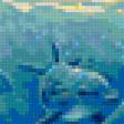 Предпросмотр схемы вышивки «дельфины» (№220902)