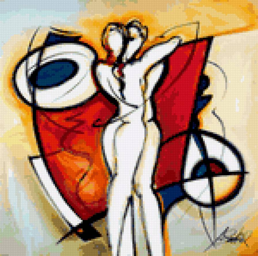 Любовь абстракция - любовь, двое, абстракция - предпросмотр