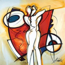 Схема вышивки «Любовь абстракция»