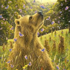 Схема вышивки «медведь»