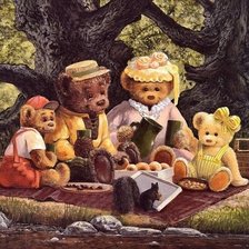 Схема вышивки «мишки»