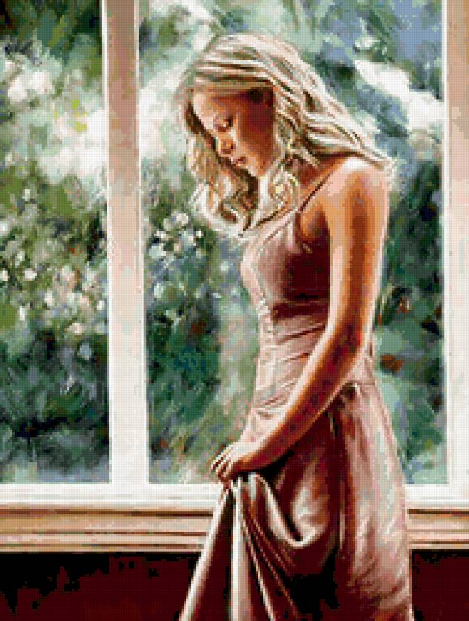 девушка - одиночество, картина, любовь, красота, девушка - предпросмотр