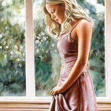 Схема вышивки «девушка»