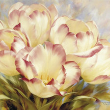 Схема вышивки «тюльпани»