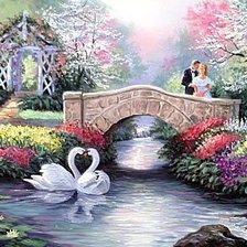 Схема вышивки «пейзаж»