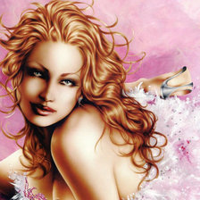 Схема вышивки «девушка»