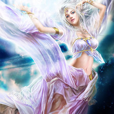 Схема вышивки «Девушка фэнтэзи»