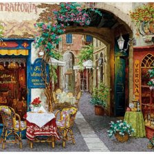 Схема вышивки «Уютный дворик»