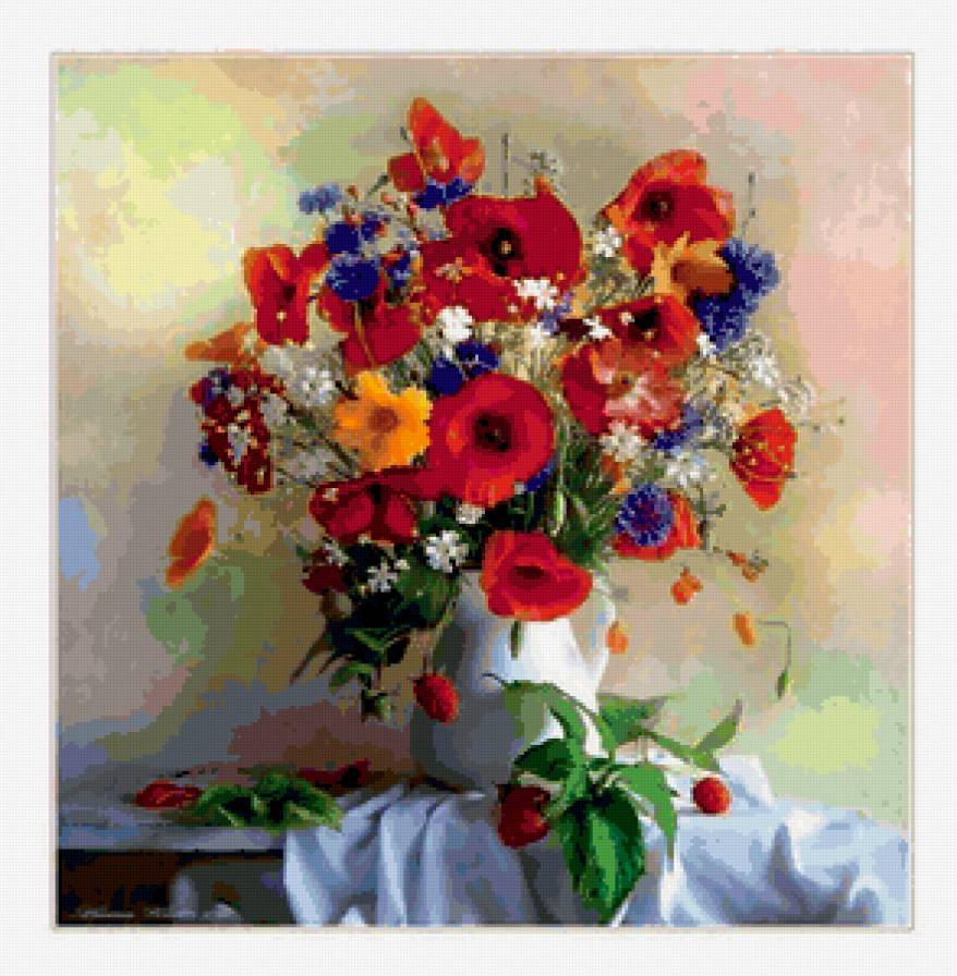 Букет полевых цветов - предпросмотр