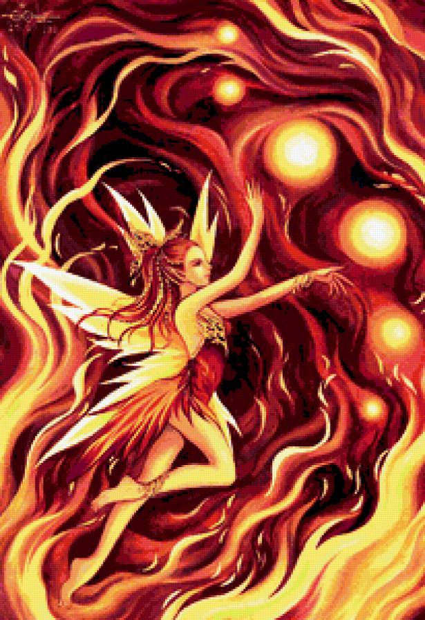 Огненная фея - феи - предпросмотр