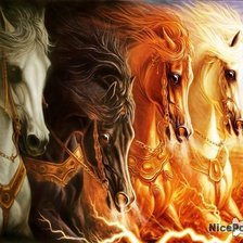 Схема вышивки «лошади»