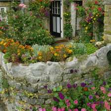 Схема вышивки «Дворик»