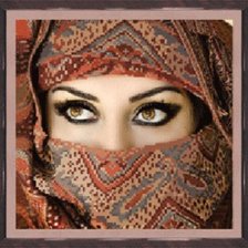 Схема вышивки «Глаза»