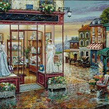 Схема вышивки «Город»