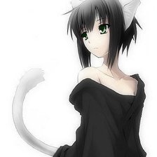 Схема вышивки «Широ неко»