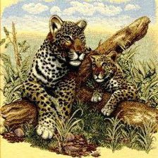 Схема вышивки «Ягуары»