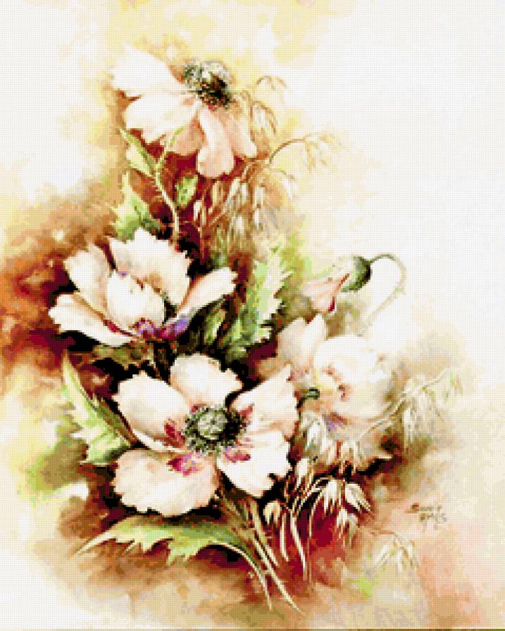 Розовые маки. - маки, букеты, цветы - предпросмотр