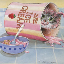 Схема вышивки «Кот»