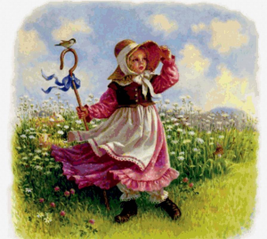 Девочка-пастушка - пастушка, девочка - предпросмотр