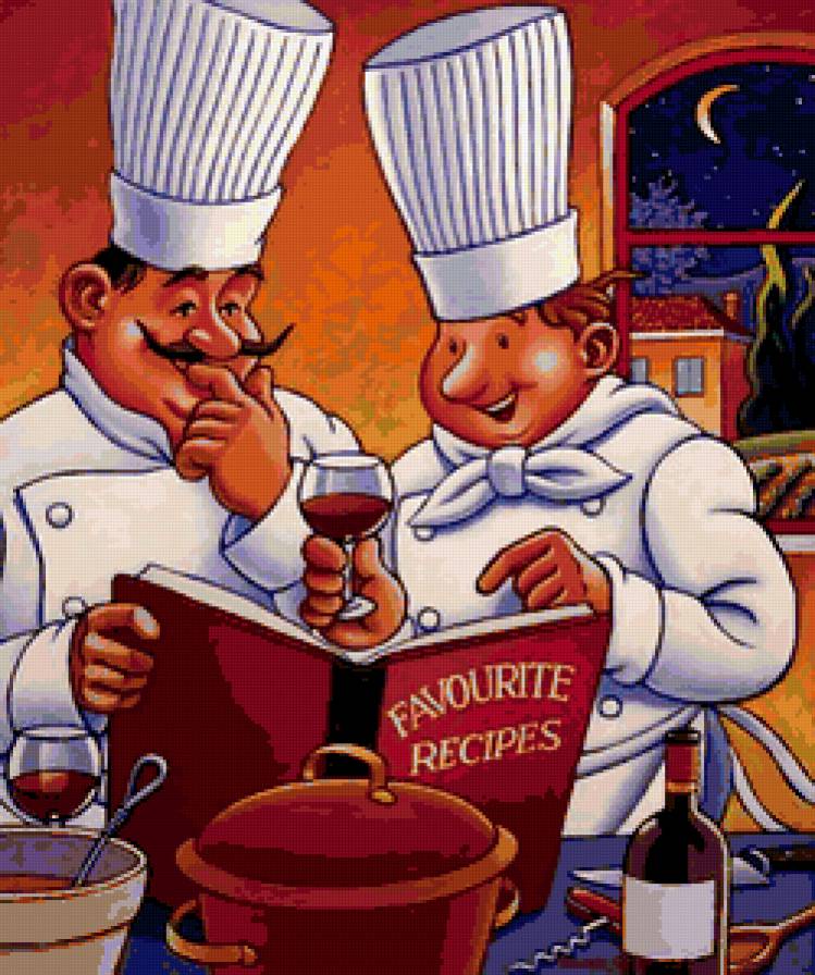 Повара - кухня, повар, еда - предпросмотр