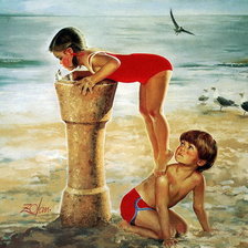 Схема вышивки «Дети»