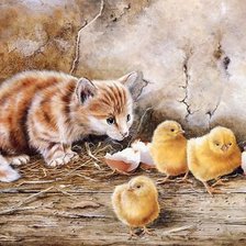 Схема вышивки «Охотник»