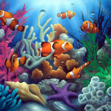 Схема вышивки «Подводный мир»