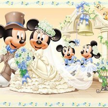 Схема вышивки «микки маус»