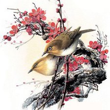 Схема вышивки «Птицы»