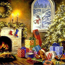 Схема вышивки «новый год»