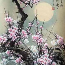 Схема вышивки «сакура»