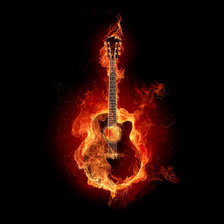 Схема вышивки «Гитара»