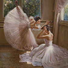 Схема вышивки «балерины»