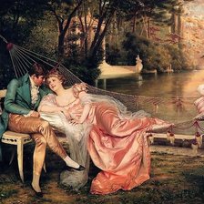 Схема вышивки «влюбленные»