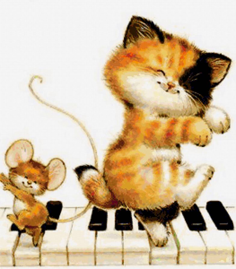 Кошки-мышки - мышка, кошка, коты, кошки, кошки-мышки - предпросмотр