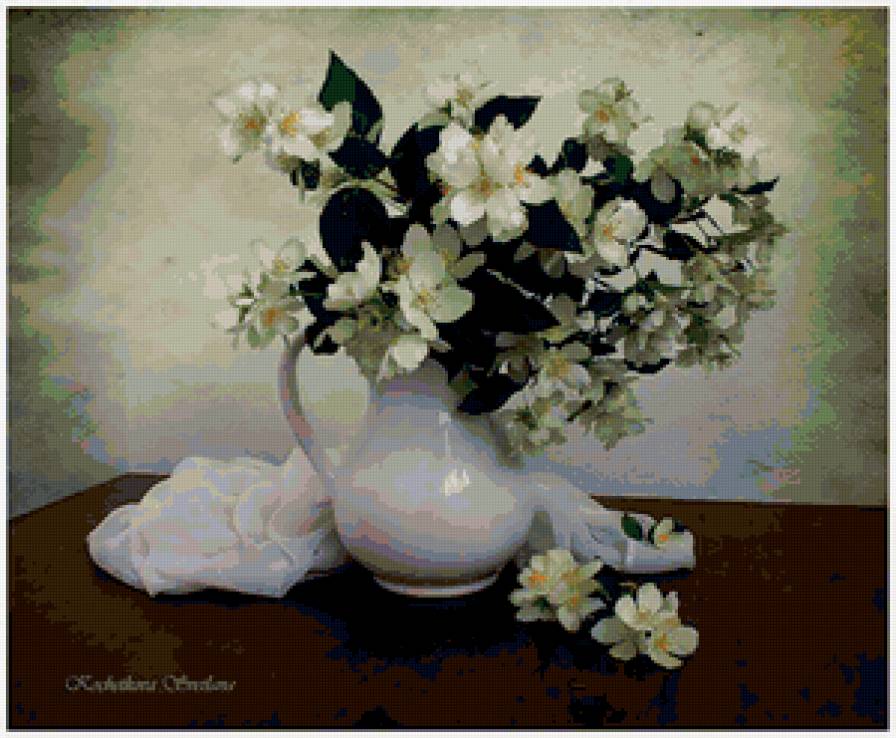 жасмин - аромат, жасмин, цветы, натюрморт, букет - предпросмотр