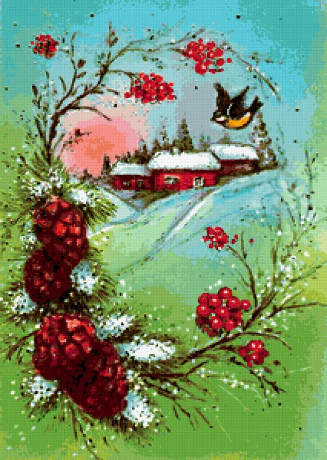 Зимняя сказка - пейзаж - предпросмотр