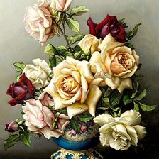 Схема вышивки «Букет роз»