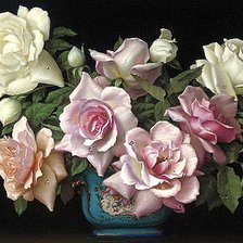 Схема вышивки «Букет роз»