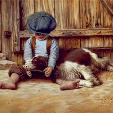 Схема вышивки «Друзья»